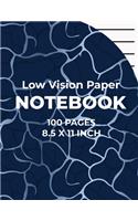 Low Vision Paper Notebook