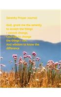 Serenity Prayer Journal