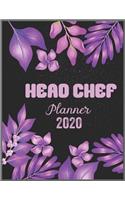 HEAD CHEF Planner 2020: Daily Weekly Planner with Monthly quick-view/over view with 2020 calendar