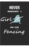 Never Underestimate A Girl Who Loves Fencing