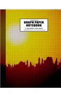 Quad Ruled Graph Paper Notebook 4 Squares Per Inch