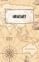 Uruguay: Dotted Travel Diary Notebook or Journey Dotted Grid Journal - Holiday Trip Pocketbook for Men and Women with Dots