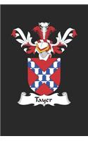 Tayer: Tayer Coat of Arms and Family Crest Notebook Journal (6 x 9 - 100 pages)