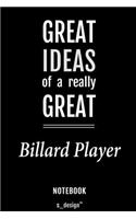 Notebook for Billard Players / Billard Player