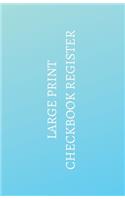 Large Print Checkbook Register