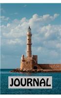 Lighthouse Sea Mood Clouds Journal