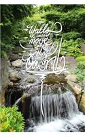 Walls we couldn't move came tumbling down: 6x9 Inch Lined Journal/Notebook designed to remind you that walls you can't move will come tumbling down!, Never give up, keep moving onwards and up