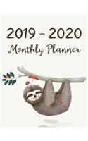 2019-2020 Monthly Planner: Two Year - Monthly Calendar Planner - 24 Months Jan 2019 to Dec 2020 For Academic Agenda Schedule Organizer Logbook and Journal Notebook Planners - 