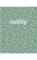 Notes: Green Foliage Notebook