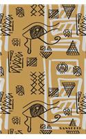 Sanskrit: Egyptian Literature Writing Hieroglyphs Bullet Journal Dot Grid for Men, Women, Teen & Kids