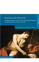 Erosionen Der Rhetorik?: Strategien Der Ambiguitat in Den Kunsten Der Fruhen Neuzeit