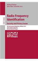 Radio Frequency Identification: Security and Privacy Issues
