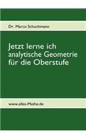 Jetzt lerne ich analytische Geometrie für die Oberstufe