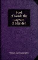 Book of words the pageant of Meriden