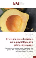 Effets du stress hydrique sur la physiologie des graines de courge