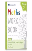 Key2practice Class 2 Maths Practice Workbook (Part 2) with 100 innovative worksheets (Multiplication, Division, Fractions, Lines & Shapes) NCERT (Math magic) for the 2023-24 Exam success, designed by IItians