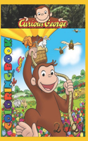 Curious George: Coloring Book for Kids and Adults with Fun, Easy, and Relaxing