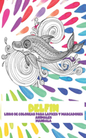 Libro de colorear para lápices y marcadores - Mandala - Animales - Delfín
