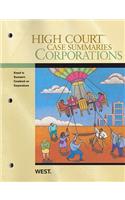 High Court Case Summaries on Corporations, Keyed to Bauman, 7th