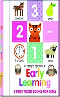 Early Learning - 6 First Word Books For Girls