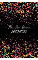 Three Year Planner 2020-2022: Colorful Circle Cover - 3 Year Monthly Planner 2020-2022 - 36 Month Calendar Pocket Planner Diary for Next Three Years - 3 Year Appointment Notebook