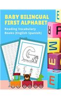 Baby Bilingual First Alphabet Reading Vocabulary Books (English Spanish)
