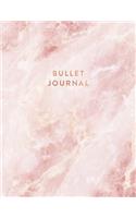 Bullet Journal: Pink Quartz Marble - Dot Grid Bullet Journal Notebook, Gift for Women and Teen Girls (8.5 x 11 - 150 pages)