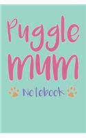 Puggle Mum Composition Notebook of Pug Beagle Dog Mum Journal