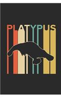 Platypus Retro: Platypuses Notebook, Dotted Bullet (6 x 9 - 120 pages) Animal Themed Notebook for Daily Journal, Diary, and Gift