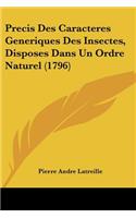 Precis Des Caracteres Generiques Des Insectes, Disposes Dans Un Ordre Naturel (1796)