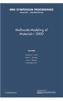Multiscale Modeling of Materials 2000: Volume 653