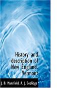 History and Description of New England. Vermont