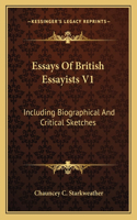 Essays of British Essayists V1