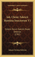 Joh. Christ. Fabricii Mantissa Insectorum V1