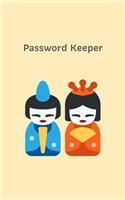 Password Keeper: Potable Size 5" x 8", Logbook To Protect Usernames, Internet Websites and Passwords, Password and Username Keeper with Alphabetically organized, Han