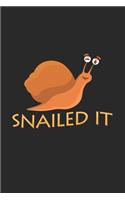 snailed it: 6x9 Snail - lined - ruled paper - notebook - notes