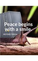 "Peace begins with a smile."
