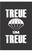 Fallschirmspringer Logbuch: &#9830; Sprungbuch für alle Skydiver und Fallschirmjäger &#9830; Vorlage für über 100 Sprünge &#9830; handliches 6x9 Format &#9830; Motiv: Treue um 