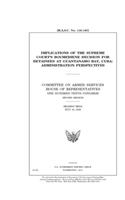 Implications of the Supreme Court's Boumediene decision for detainees at Guantanamo Bay, Cuba