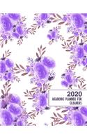 2020 Academic Planner for Cleaners: 8.5x11" 2020 Weekly And Monthly Floral Academic Calendar With Yearly Planner