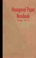 Hexagonal Paper Notebook: Graph Paper Notebook - 160 Pages - 0.2" Hexagon Journal for Organic Chemistry, Role Play Gamers, Quilters, Mosaic Tiling Design