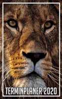 Terminplaner 2020: Jahresplaner von September 2019 bis Dezember 2020 mit Löwe - Planer mit 174 Seiten in weiß im Format A5 mit glänzendem Soft Cover.