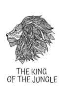 The King Of The Jungle: Lion Notebook Lined 110 Pages Size (6 x 9)