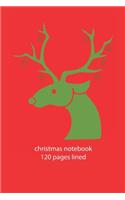 christmas notebook 120 pages lined