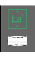 Composition: 120 page Lacrosse LAX 24/7 365 24.7 24 hours a day 7 days a week College Ruled Blank Lined Notebook, For Sports Fan, LAX team captain, player, goali