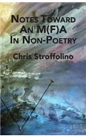 Notes Toward An M(F)A In Non-Poetry