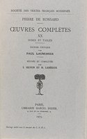 Tome XX - Index Et Tables
