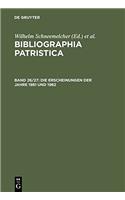 Bibliographia Patristica/Internationale Patristische Bibliographie, No 26/27