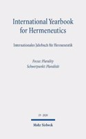 International Yearbook for Hermeneutics/Internationales Jahrbuch für Hermeneutik