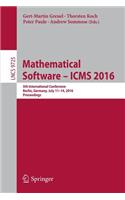 Mathematical Software - Icms 2016